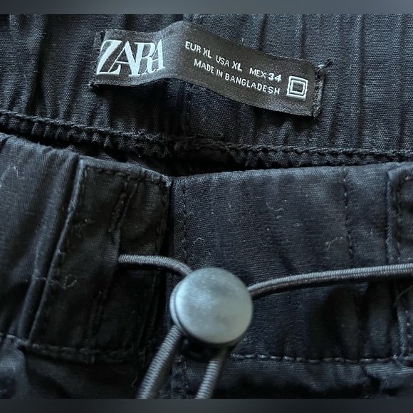 Zara - Black Cargo Pants - Size XL - Male - Picture 6 of 6